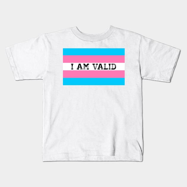 Trans Support Kids T-Shirt by NaughtyHaughty